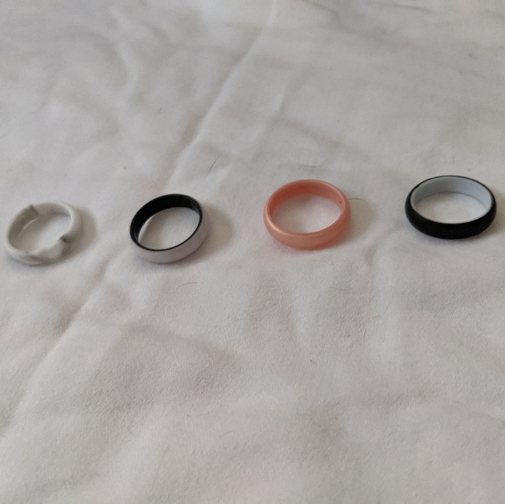 Rubber women wedding rings